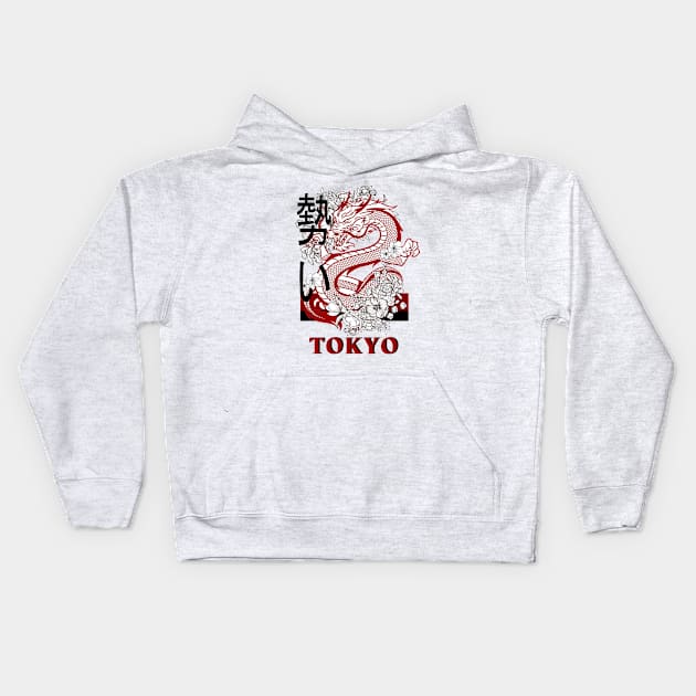 dragon tokyo Kids Hoodie by mmpower